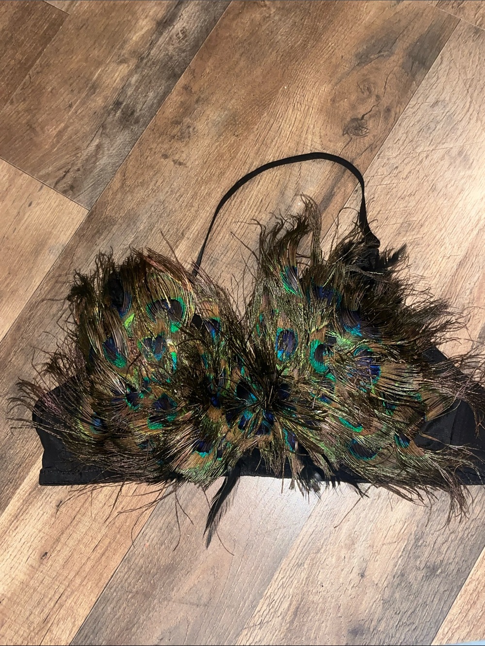 Meishulanna peacock eyes feather style bra top size 38/85.